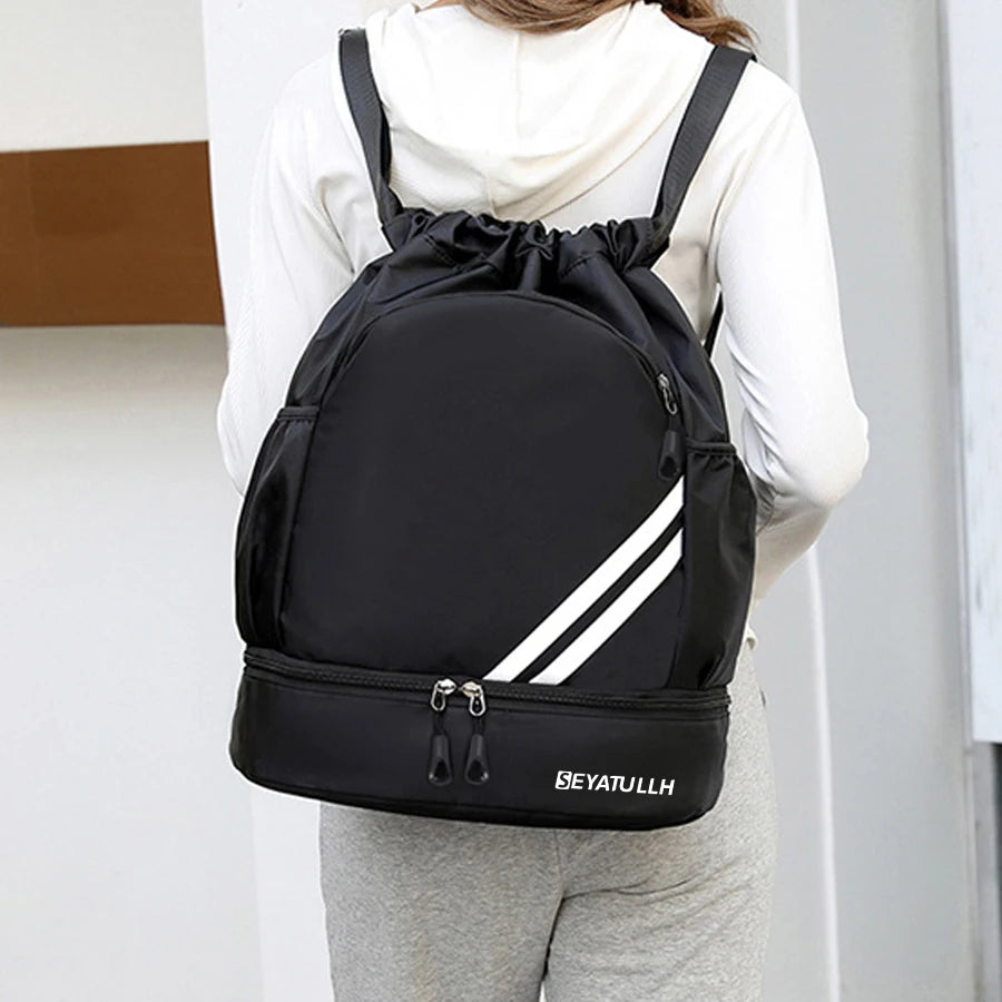 Fitness Gym Bag Sport Basketball Backpack Travel Outdoor Pack Waterproof Swimming Bag Pouch Hiking Climbing Backpack Mochila