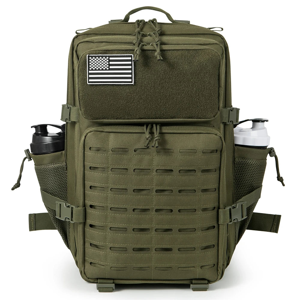 45L Tactical Backpack survival Bag Hunting MOLLE Backpack GYM For Men EDC Outdoor Hiking Rucksack Witch Bottle Holder