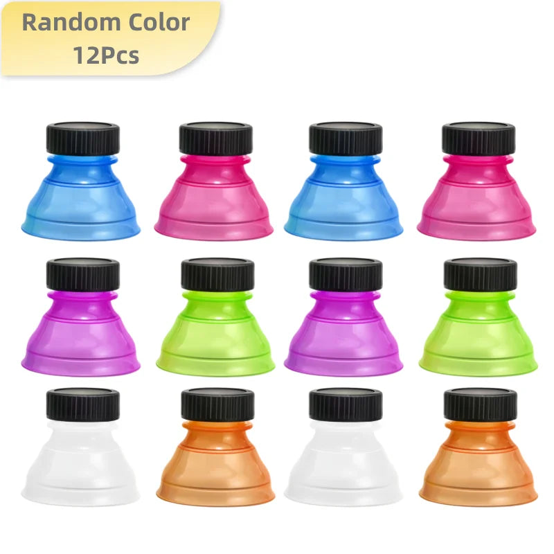 6Pcs/12pcs Reusable Plastic Airtight Lid, Can Protector Caps Cover Bottle Top Soda Saver Cans Dust Cover