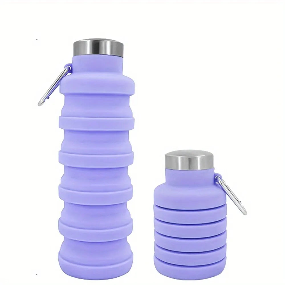 New Portable Silicone Water Bottle Retractable Folding Coffee Bottle Cups E Outdoor Travel Tools Collapsible Sport Bottles